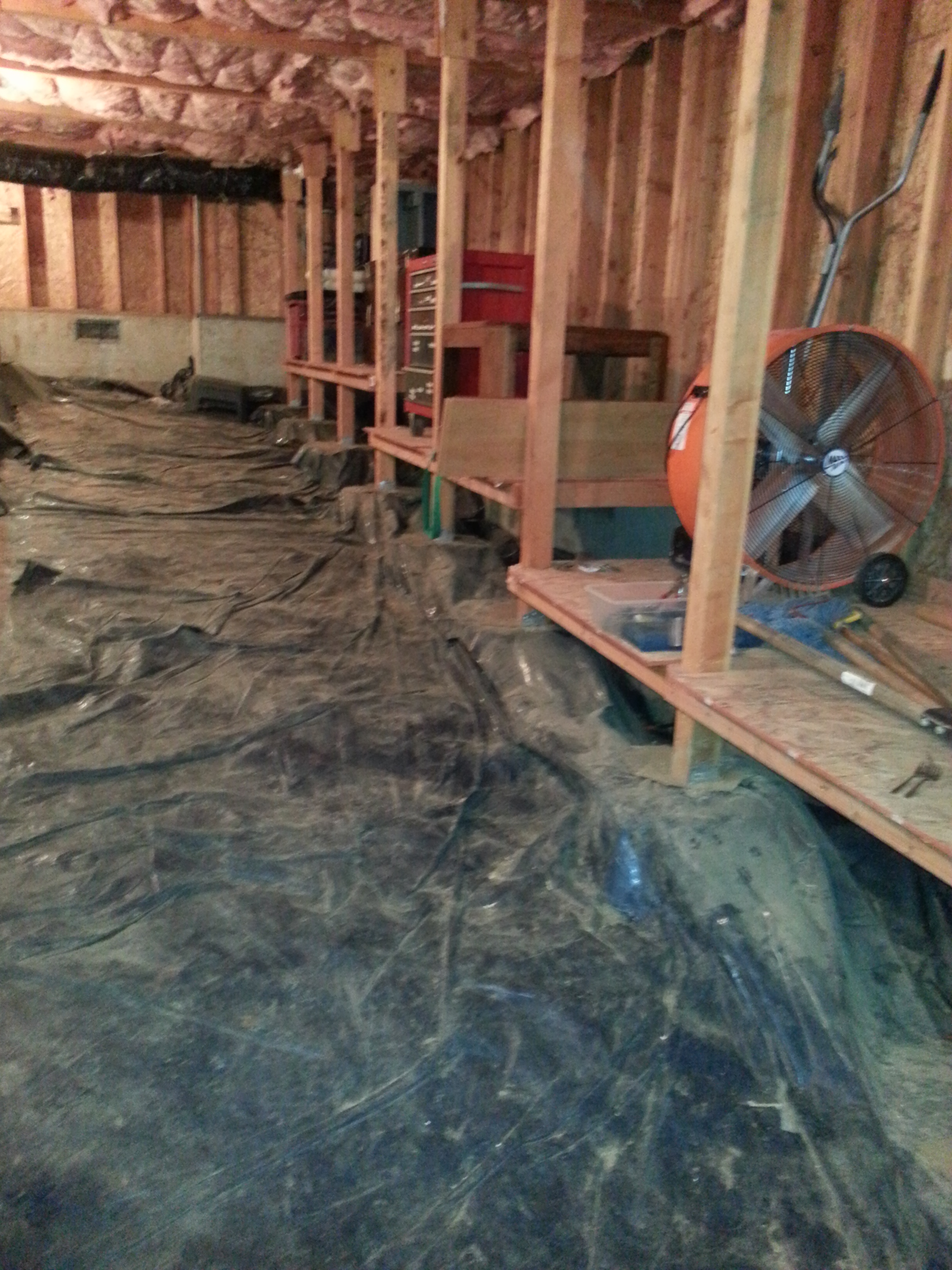 Aloha, OR Interior Basement Storage Framing & Sheeting Project - Before Pics Gallery Image