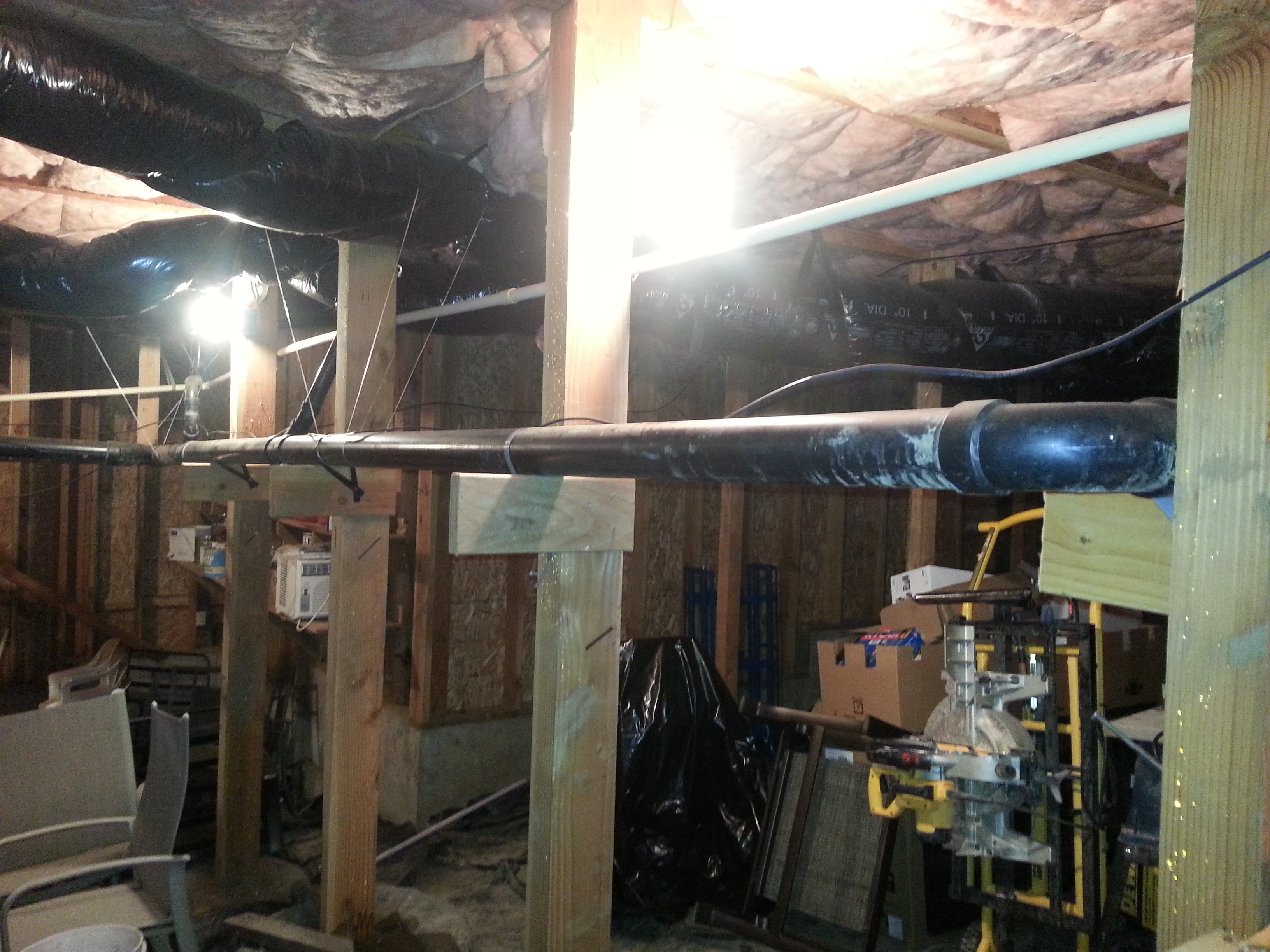 Aloha, OR Interior Basement Storage Framing & Sheeting Project - Before Pics Gallery Image