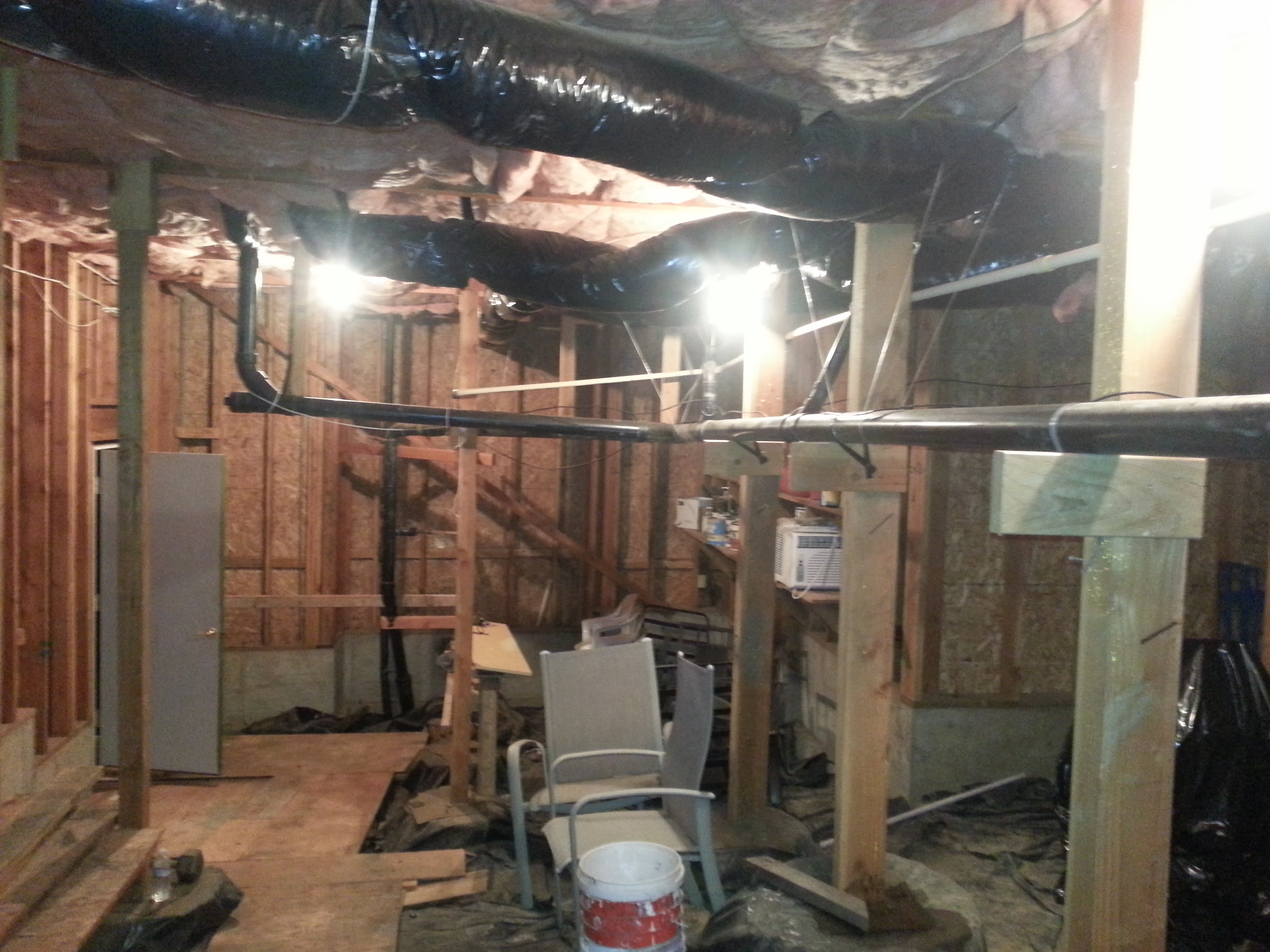 Aloha, OR Interior Basement Storage Framing & Sheeting Project - Before Pics Gallery Image