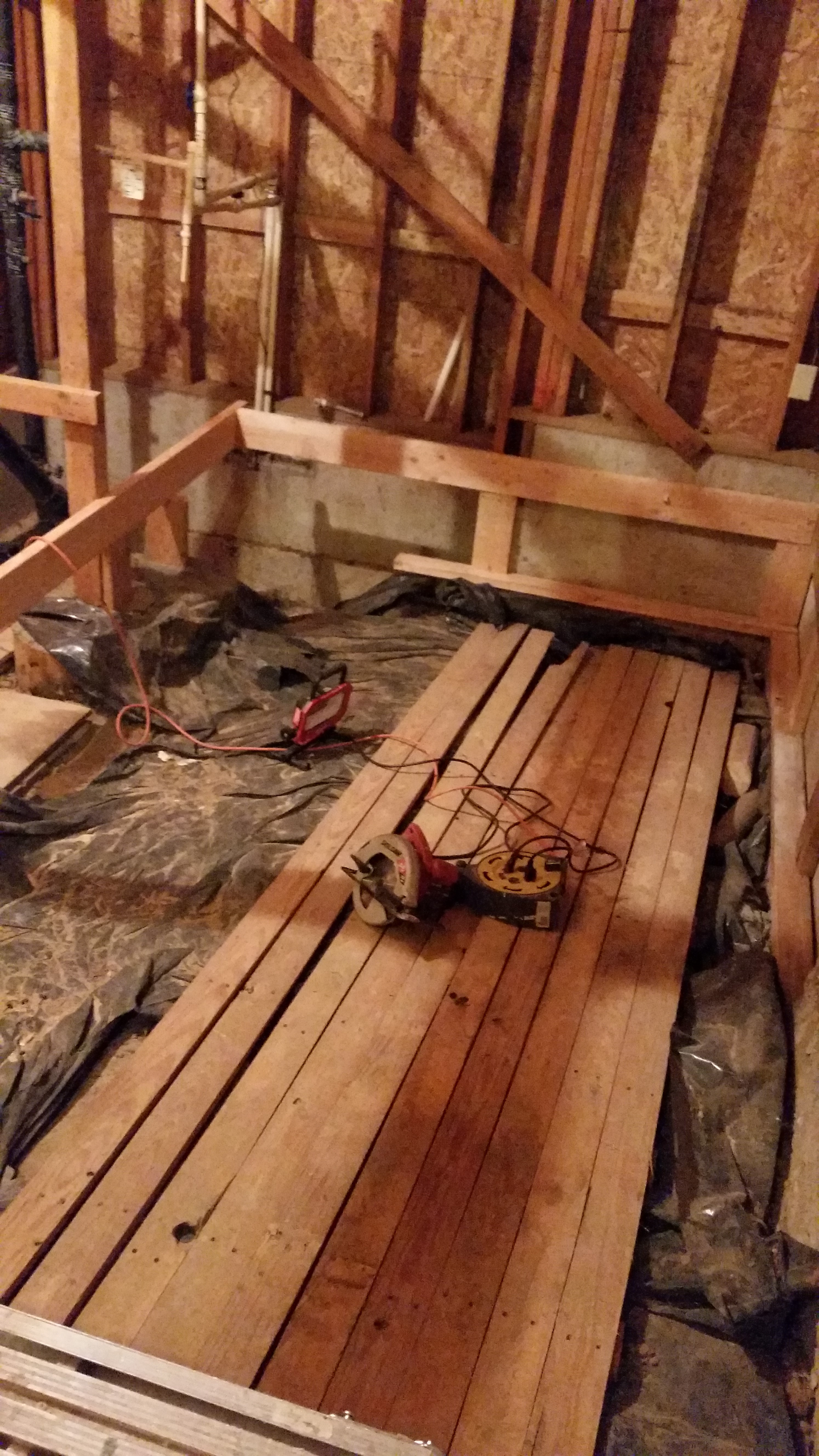Aloha, OR Interior Basement Storage Framing & Sheeting Project